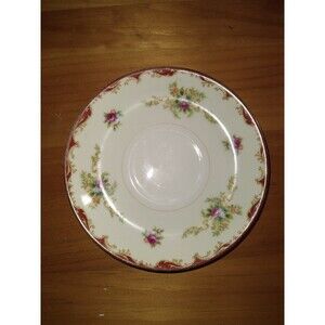 Vintage-Harmony House Wembley - Fine China - Saucer Only - Floral Border -